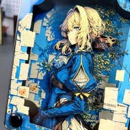 New Style Violet Evergarden Violet Evergarden Violet Evergarden Three-Dimensional Card Brick Violet 
