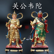 Temple Dharma Protector Guan Gong Dharma Protector General Green Robe Waiter Worship God Statue Bodh