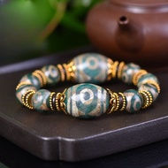 Agate Dzi Bracelet, Large Dzi Beads Dzi Beads Agate Bracelet, Simple Bracelet, Daily Travel Wear Hol