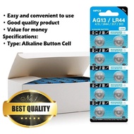 【Hantar Cepat】 Button Cell LR44 ∙LR41 ∙ LR43 ∙LR521 ∙LR621∙LR626 ∙LR920∙ LR1130 ∙AG13/AG10/AG4/AG3/3