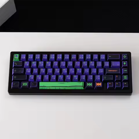 1 Set GMK Mecha-01 Keycaps PBT Dye Sublimation Anime Cartoon Key Caps Cherry Profile Keycap With 7U 