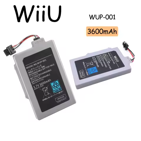 New Rechargeable Lithium Batter Wii U 3600mAh 3.7V Above Cable Gamepad for Nintendo Wii U Controller