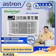 ASTRON Tc-L155inv 1.5Hp Fully Inverter Window Type Aircon | Eco+ Series | R32 Refrigerant | 1550