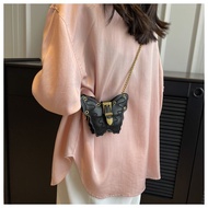 FB2 Unique Niche Design Chain Butterfly Mini Bag/Spring Retro Personalized Messenger Bag