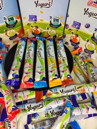 isi 25 pcs cimory yoghurt stik rasa blueberry strawberry mangga brown sugar original dan peach