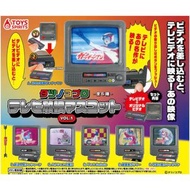 懷舊電視機扭蛋 可入錄影帶 可換相 日本扭蛋 復古發光電視機 日本代購 日本直送