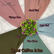 Shawl Chiffon 2.0m Cenderawaseh