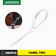 HIMTECH - UGREEN 80109 Cable Zip Ties Tie Tis Plastic Drawstring Belt Strap