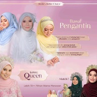 【Joyful Mart】100WARNA BAWAL CURVE cotton bidang50 NIKAH PENGANTIN TUNANG BUCU BULAT bawal crowncanti
