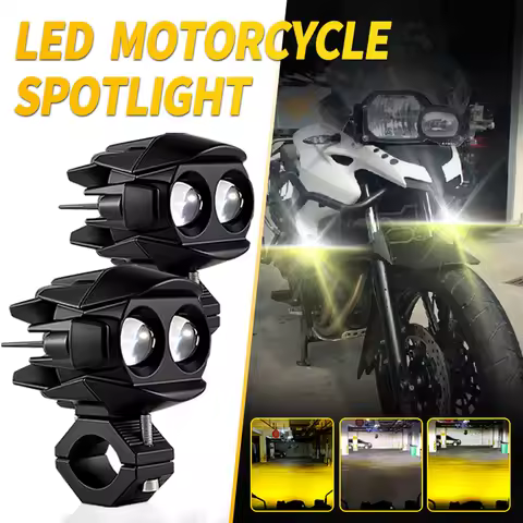 For BMW F700GS 2008-2017 F650GS Twin 08-14 LED Fog Light Mini Projector Motorcycle Headlight Spotlig