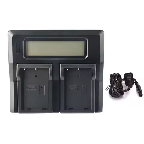 Hot-A39R-ENEL9 Camera Battery Double Charger LCD Digital Charger For Nikon D40X D60 D3000 D5000 Seat