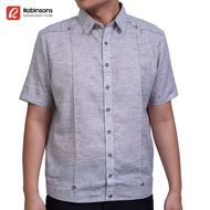 Obra ni Juan Polo Jack Fit Polo Barong - Ash Gray (#2754)