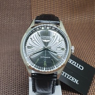 Citizen NH8390-20H C7 Series Automatic Analog Black Leather Strap Men's Watch