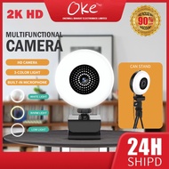 HD 2K Webcam live For Computer PC Laptop Video Google Meeting Class web camera With Microphone 360 D