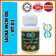 INFINITY SACHA INCHI OIL MINYAK SACHA INCHI (1000mg) + VITAMIN D3 (1000 IU)