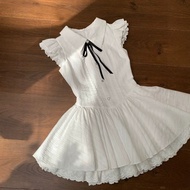 D35H Women's Elegant Sweet Bow Lace-Up Dress with Puffed Skirt - Summer 2026 Fashion