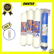 Gwater Omnipure Elken S250 & BIO Pure 1 Ro Water Filter Cartridge