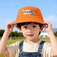 63 Lighting Children's Bucket Hat Boys Girls Fun Sunshade Sunscreen Basin Hat Baby Big Brim Sun Hat 