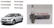 Hyundai Elantra Spark Plug Getz Spark Plug Sonata Bosch Spark Plug FR8DCX+ (K6CT0R)
