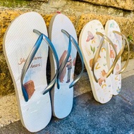 女款防滑防水夾腳拖鞋 Astrid阿脆 室內室外拖鞋 -熊與飛行員-