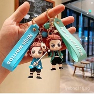 Demon Slayer Cartoon Keychain Figurine Backpack Car Key Bag Pendant