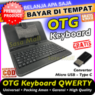 [COD] OTG Keyboard HP Universal Android Micro USB Layar 4.2 - 7 Inches Free Converter Micro USB ke T