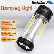 MasterTool - 3合1工作燈 露營燈 Type-C快充手電筒 遠近雙光源手手電筒 高亮COB紅光警示燈 充電磁吸手電筒 工作燈