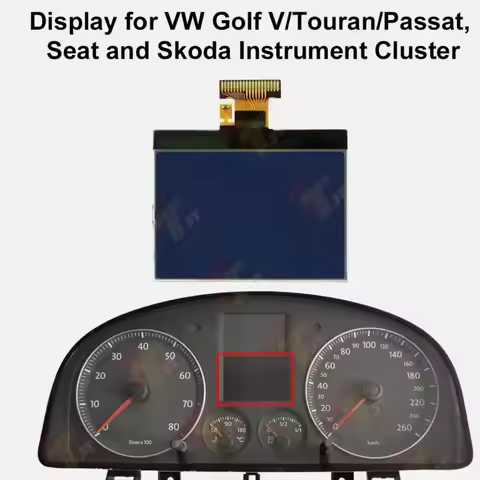 Dashboard LCD Display for VW Golf V / Touran / Passat / Jetta / Caddy / Eos, Skoda Instrument