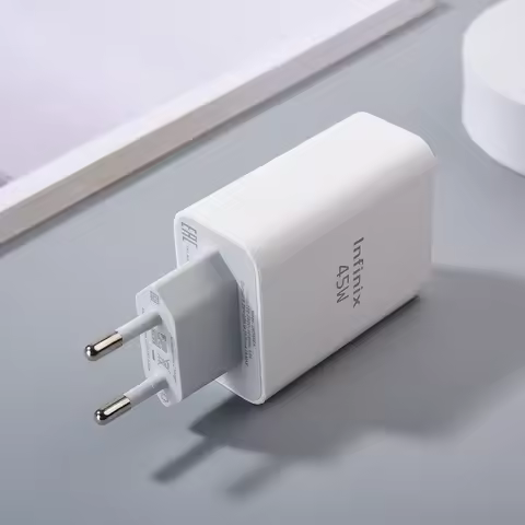 Infinix Note 40 30 Pro 45W Charger EU Fast Charging Power Adapter Type C Cable For Infinix GT 20 10 