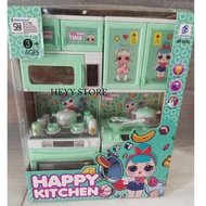 HAPPY KITCHEN TOY SET KITCHEN CABINET COOKING TOY GIRLS TOY BP6641