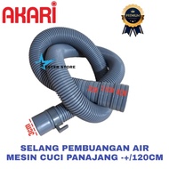 MESIN Akari 2-tub washing machine water drain hose, 120cm long, dark grey