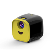 L1微型迷你投影儀家用LED便攜式高清1080P手持兒童小型投影機（黑色）