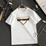 1PRADA713 2025 Spring Summer New Product P Home Golden Inverted Triangle Cool Direct Injection Lette