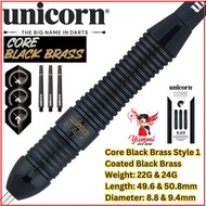 Unicorn Dart Steel Tip Dart Core Black Brass Style 1 (22g & 24G)