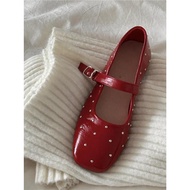 Rivet Red Mary Jane Ballet Flats