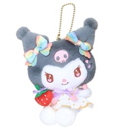 [Kuromi] Modeling Doll Charm (Strawberry News) Japan Imported Stuffed Toy Plush Decoration Sitting (