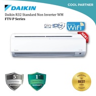 DAIKIN 1.0-3.0HP Standard Non Inverter Air Conditioner FTV Series R32