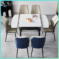 Dining Table Foldable Flexible And Rock Panel Dining Table Chair Combination Modern Minimalist Small Unit Table Household Square