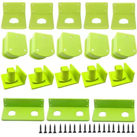 3/5PCS Wall Mount Machine Storage Rack for Ryobi 18V Battery Holder Bracket Shelf Rack Stand for Ryo