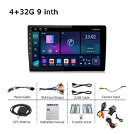 (4+32G)9 นิ้วหน้าจอ 2Din Android 11 เครื่องเสียงรถยนต์ Car MP5 มัลติมีเดียเครื่องเล่นวิดีโอ 2 din 9 "GPS WiFi BT FM อัตโนมัติวิทยุหัวหน้าหน่วย
