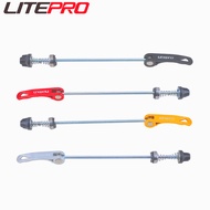 Litepro Wheels Skewers For Road MTB Mountain Bike Wheelset QR Rod Folding Bicycle Aluminum Alloy Quick Release Lever