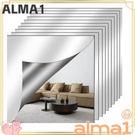 ALMA 1pc Acrylic Mirror Sheet, 1.6mm Thick Shatterproof Non Glass Mirror Stickers,  DIY Craft Self A