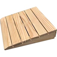 Solid Wood Curb Ramps, 7-15 cm Rise Portable Non-Slip Threshold Ramps For Garage, Patio Door Shed, L