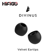 HiFiGo Divinus Velvet Silicone Earphones Ear Tips for Nozzle Size 3-5mm, Soft Deeply Eartips For IEM