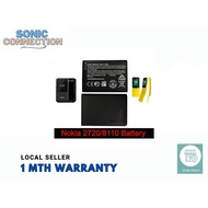 Nokia 2720/8110 4G Battery (BV-6A)(Bulk)(1 Month Warranty)