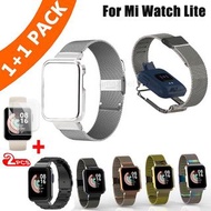 米蘭帶爲小米Mi手錶Lite智能手錶手鐲錶帶Fo金屬框架保護情況