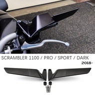 For DUCATI Scrambler 1100 Accessories Stealth Mirrors Scrambler1100 Pro Motorcycle Adjustable Wingle