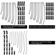 1/10 RC Stainless Steel Steering Link Rod Kit Fit SCX10 II III 90046 Gladiator 313/324/353mm Wheelba