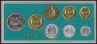 全新中國8枚一套硬幣 1981-89年外銷鍍金版套幣 上海造幣廠盒裝#硬幣#紙幣#世界錢幣