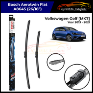Volkswagen Golf [MK7] Year 2013-2021 A864S Bosch Aerotwin Flat Windscreen Wiper Set (26/18")